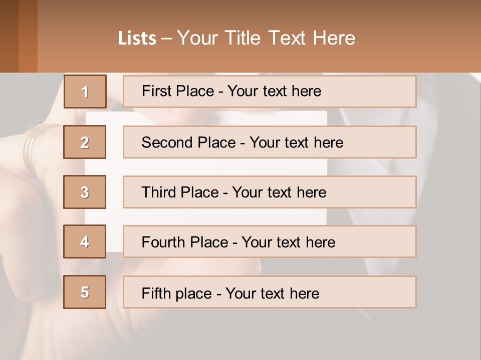 Chief Hand Communication PowerPoint Template