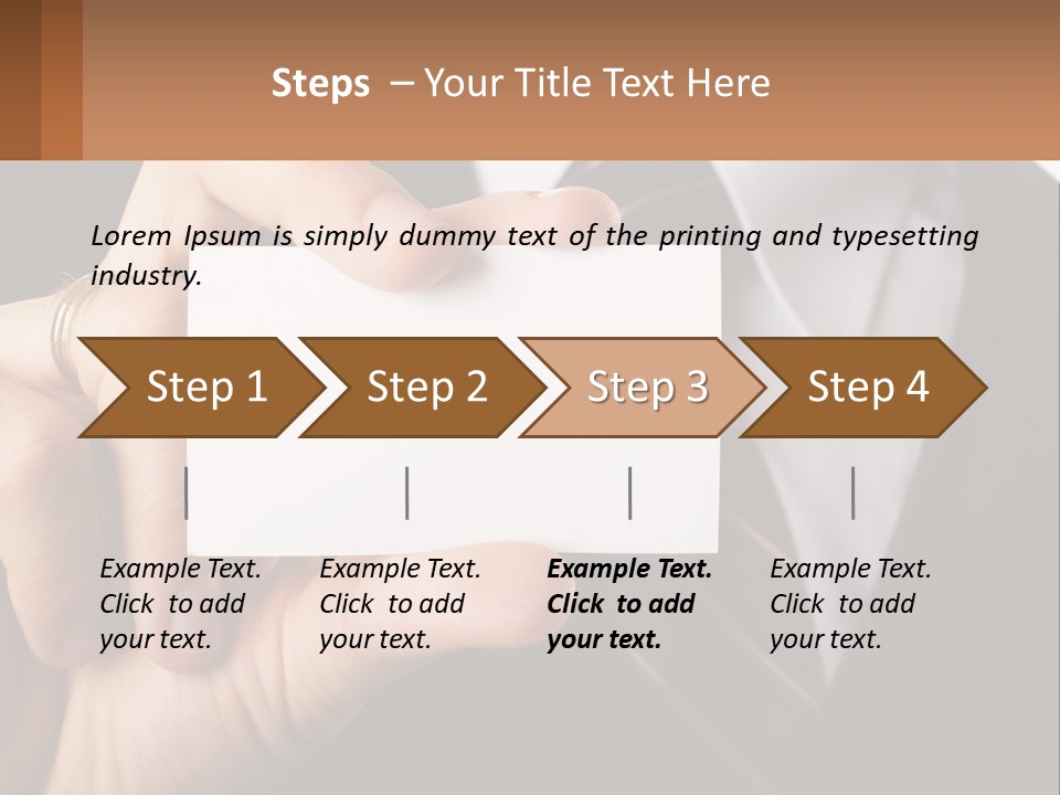 Chief Hand Communication PowerPoint Template