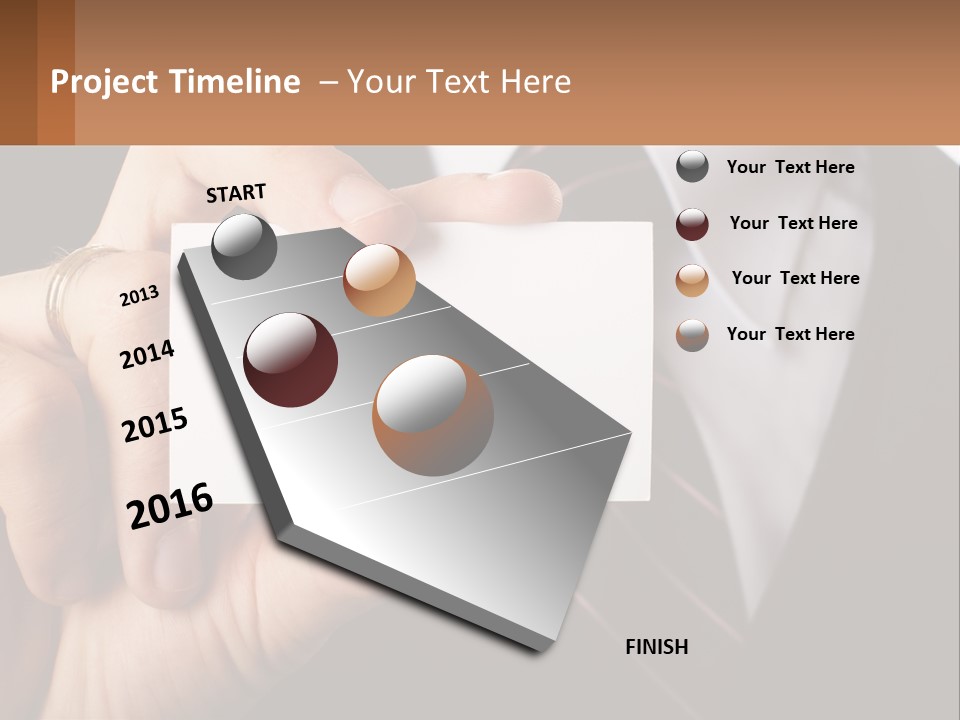 Chief Hand Communication PowerPoint Template