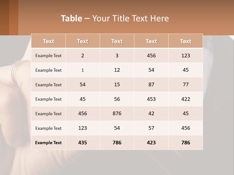 Chief Hand Communication PowerPoint Template