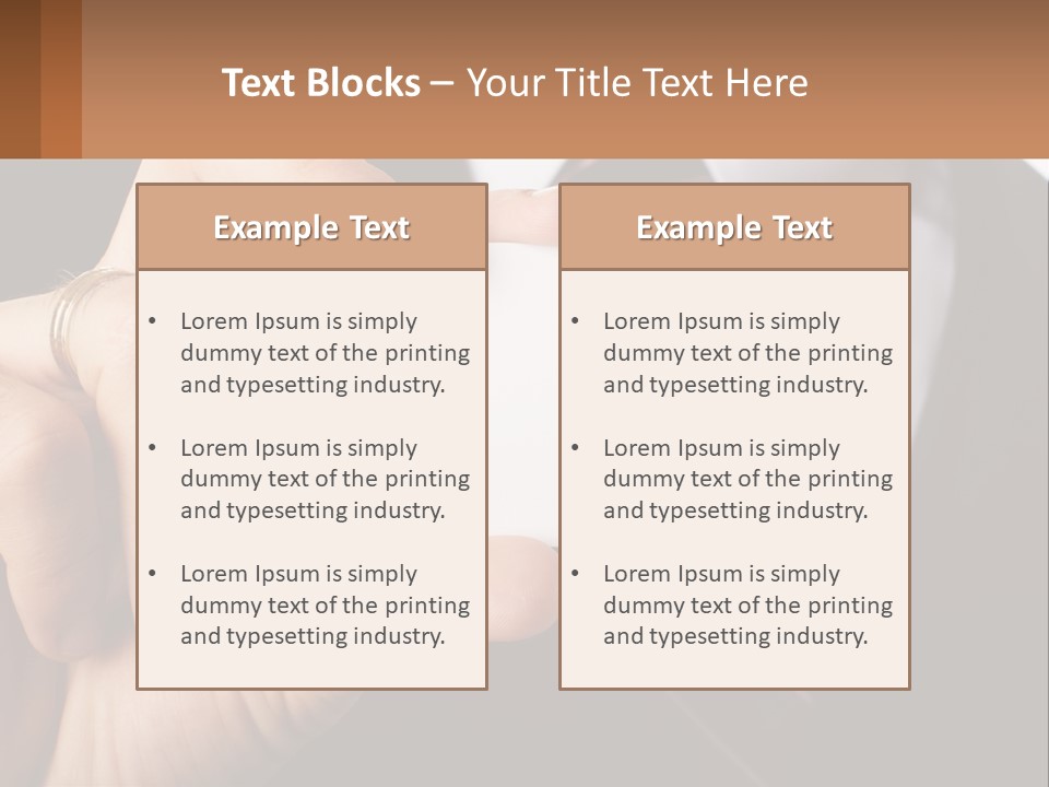 Chief Hand Communication PowerPoint Template