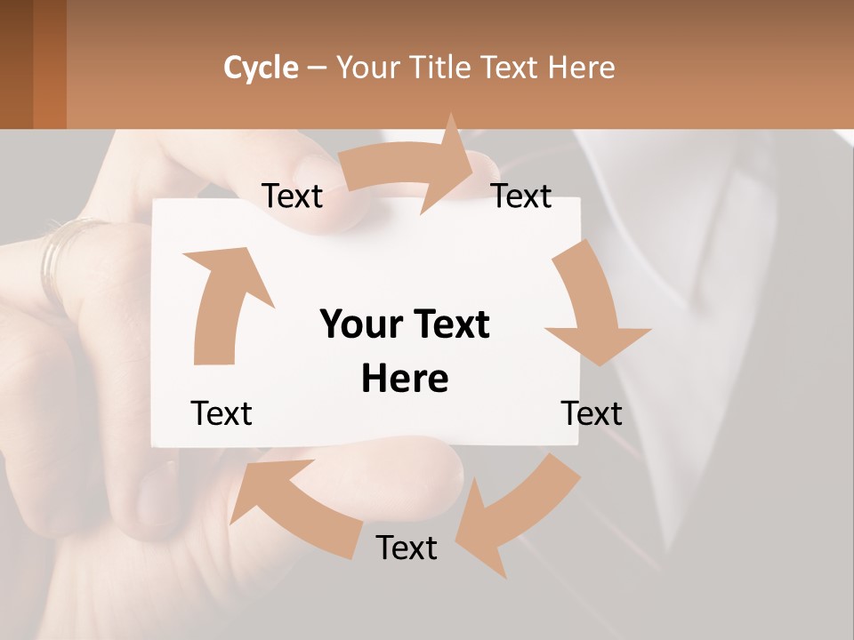 Chief Hand Communication PowerPoint Template