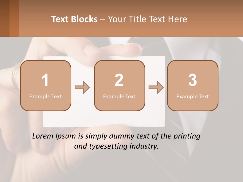 Chief Hand Communication PowerPoint Template