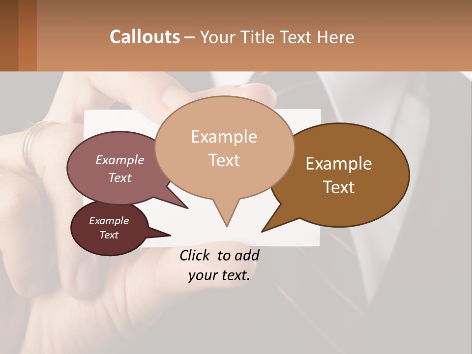 Chief Hand Communication PowerPoint Template