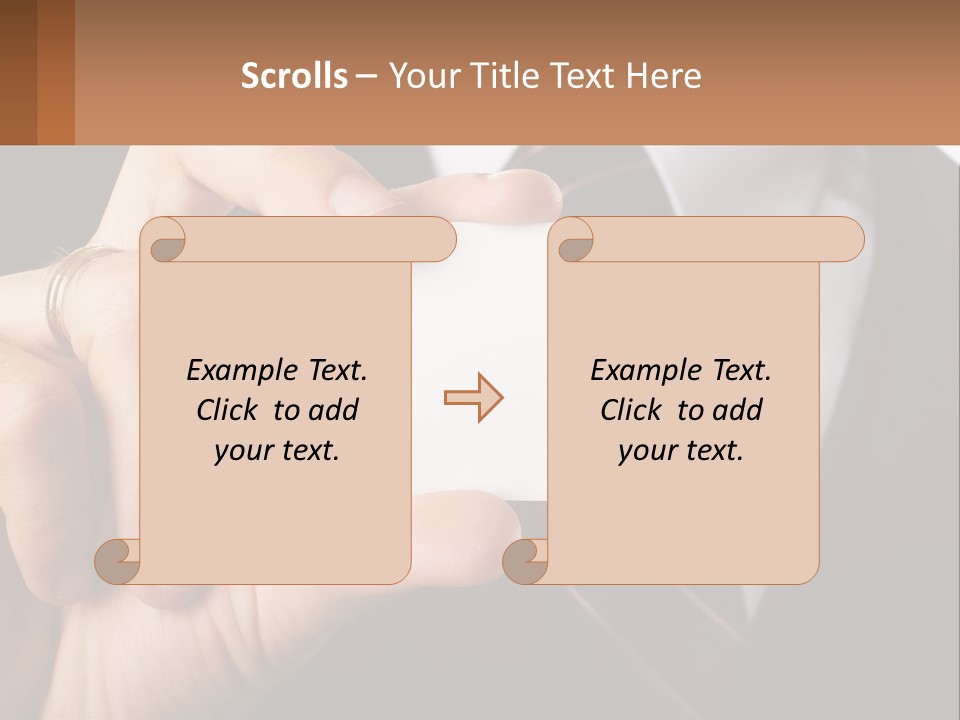 Chief Hand Communication PowerPoint Template