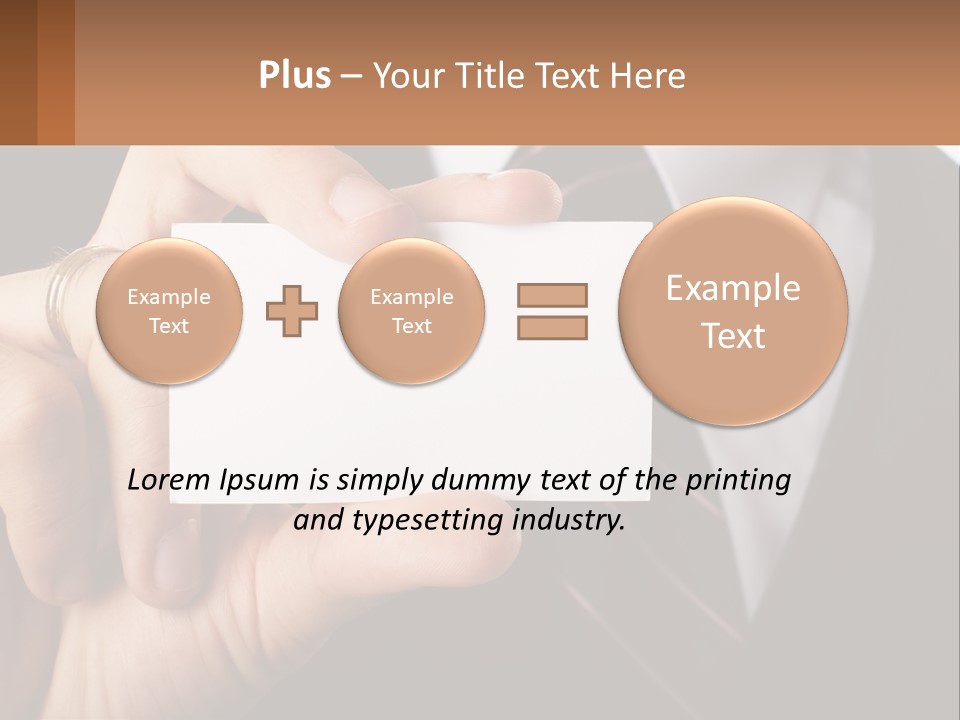 Chief Hand Communication PowerPoint Template