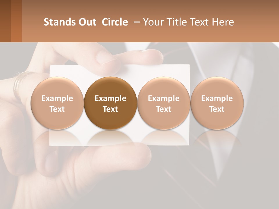 Chief Hand Communication PowerPoint Template