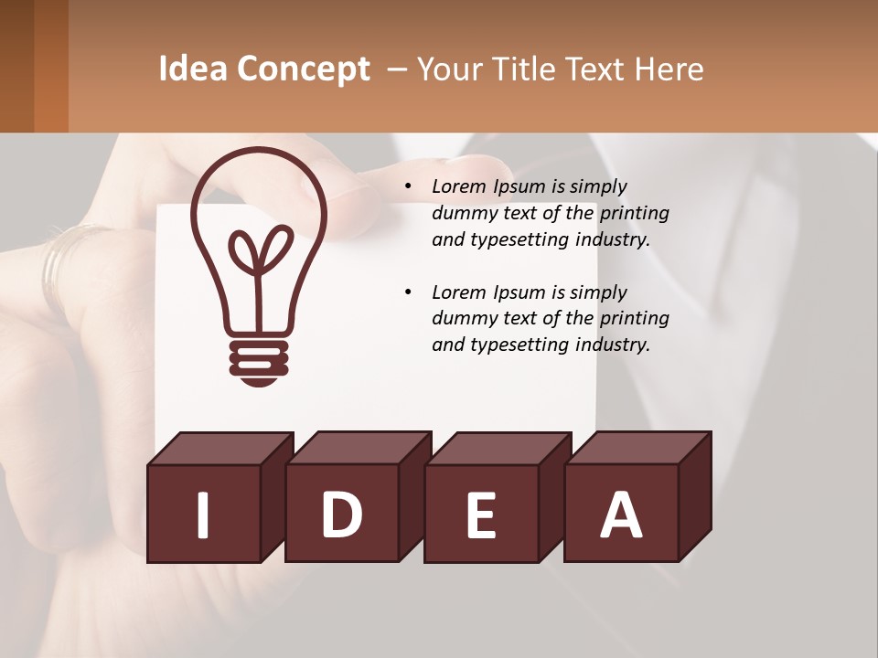 Chief Hand Communication PowerPoint Template