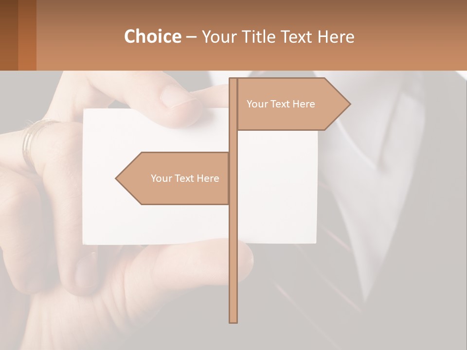Chief Hand Communication PowerPoint Template