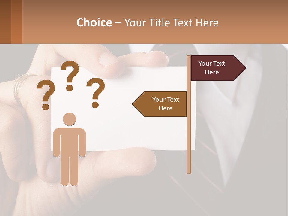 Chief Hand Communication PowerPoint Template