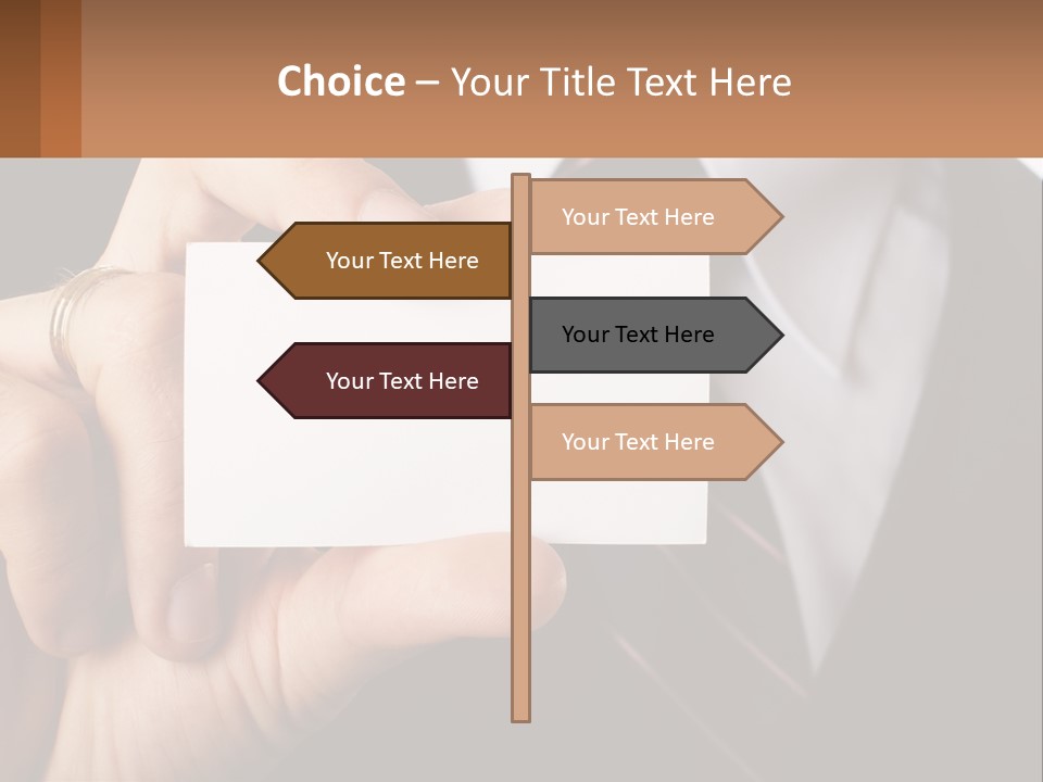 Chief Hand Communication PowerPoint Template
