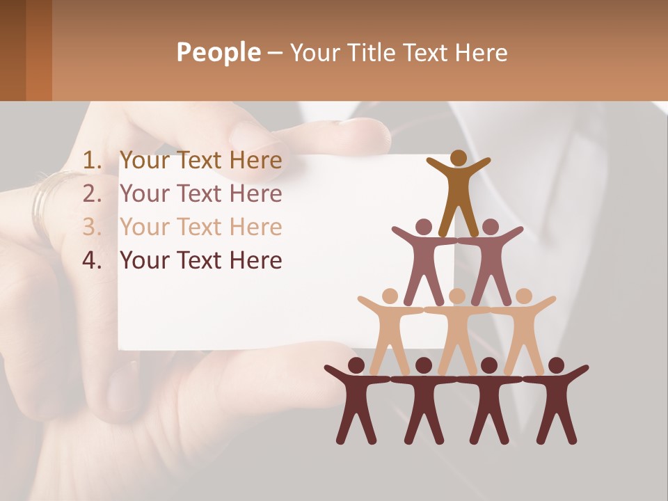 Chief Hand Communication PowerPoint Template