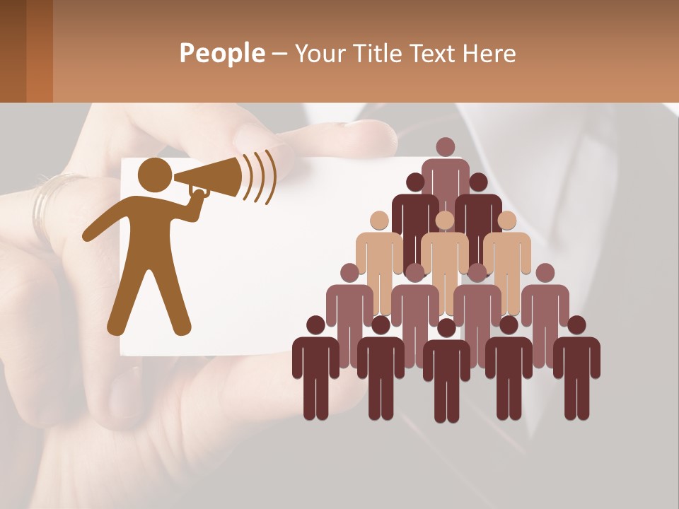 Chief Hand Communication PowerPoint Template