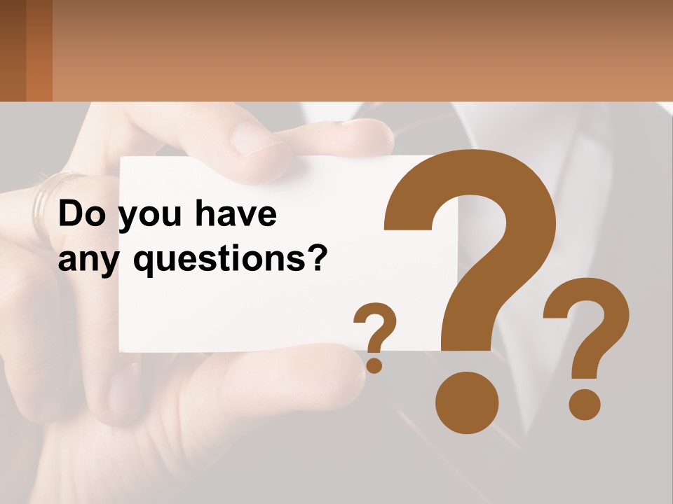 Chief Hand Communication PowerPoint Template