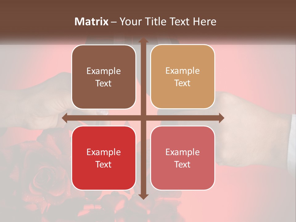 Heart Floral Red PowerPoint Template