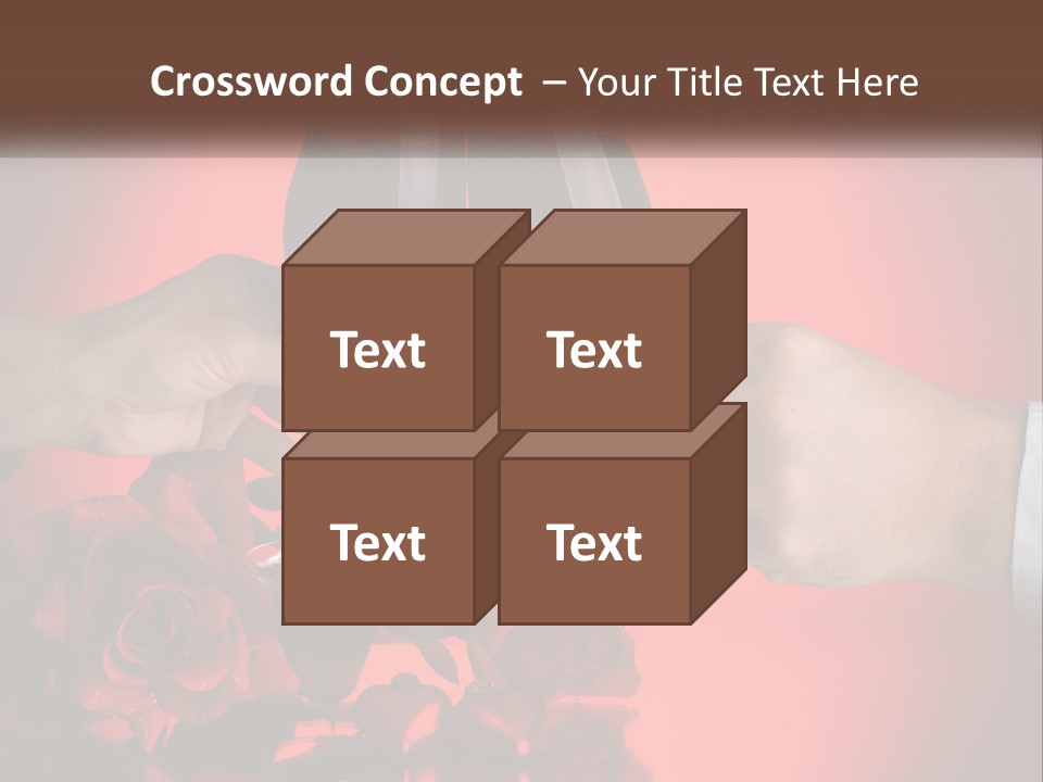 Heart Floral Red PowerPoint Template