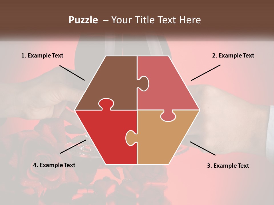 Heart Floral Red PowerPoint Template