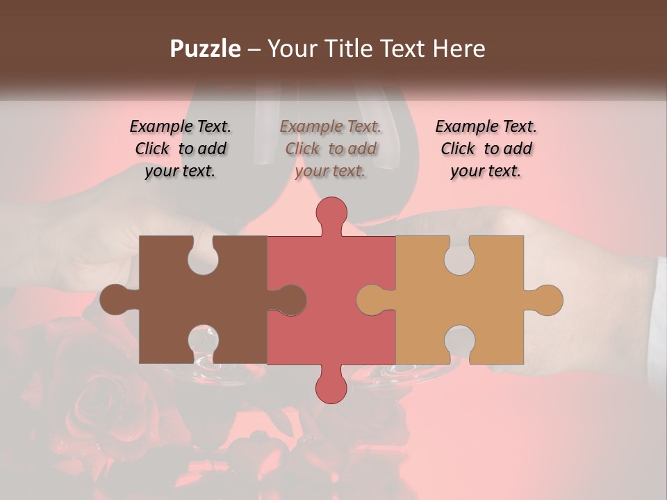 Heart Floral Red PowerPoint Template