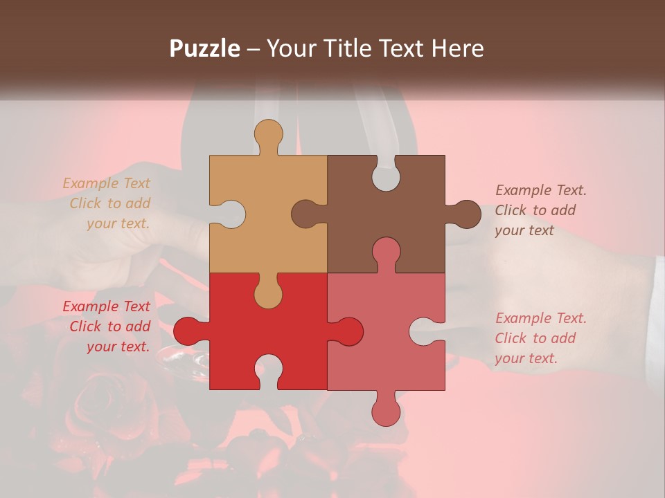 Heart Floral Red PowerPoint Template