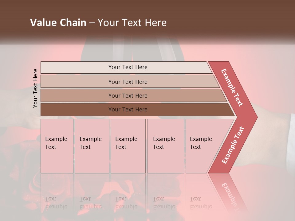 Heart Floral Red PowerPoint Template