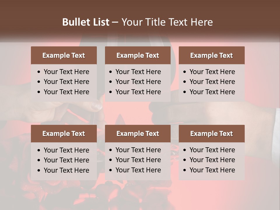 Heart Floral Red PowerPoint Template