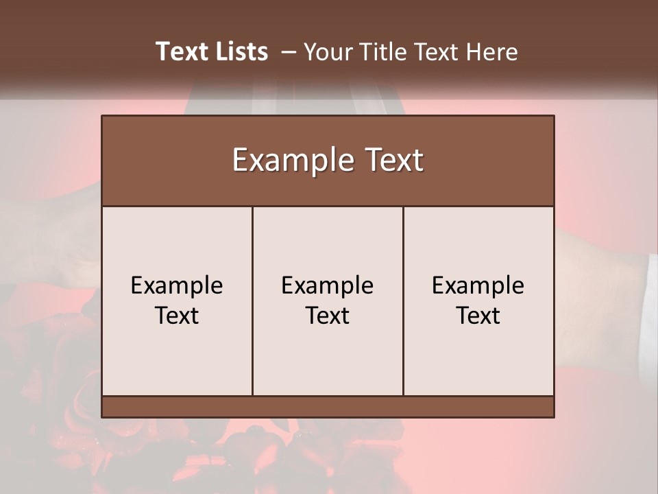 Heart Floral Red PowerPoint Template
