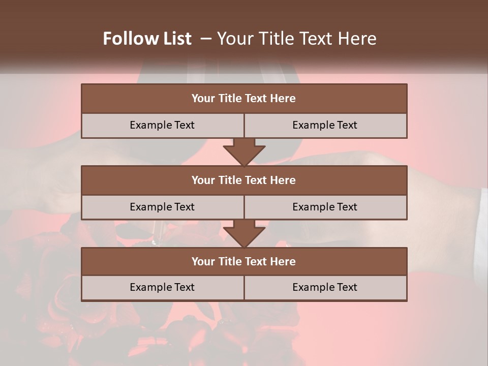 Heart Floral Red PowerPoint Template