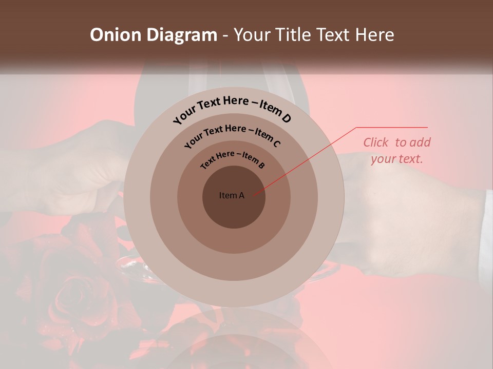 Heart Floral Red PowerPoint Template