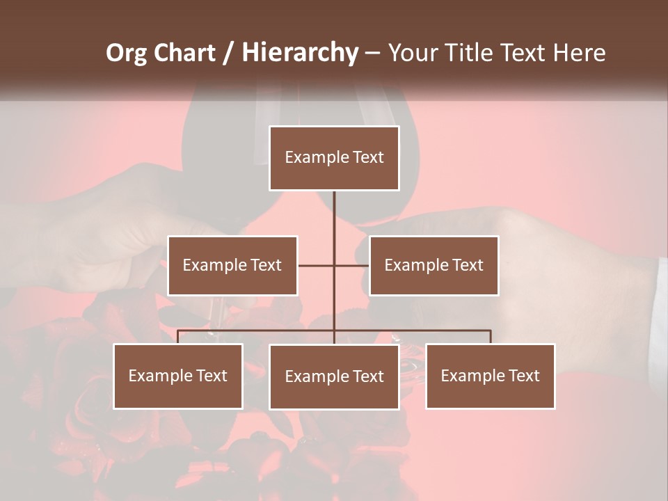 Heart Floral Red PowerPoint Template