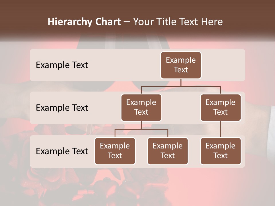 Heart Floral Red PowerPoint Template