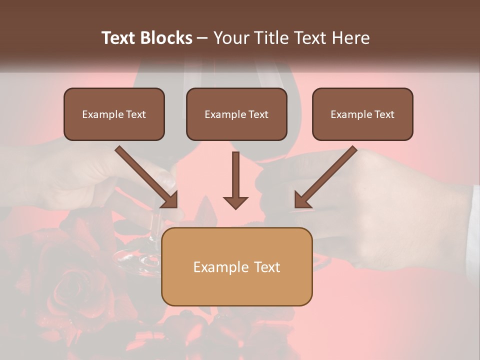 Heart Floral Red PowerPoint Template
