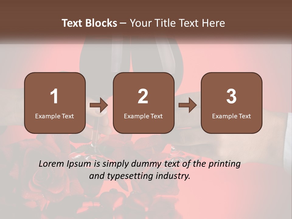 Heart Floral Red PowerPoint Template