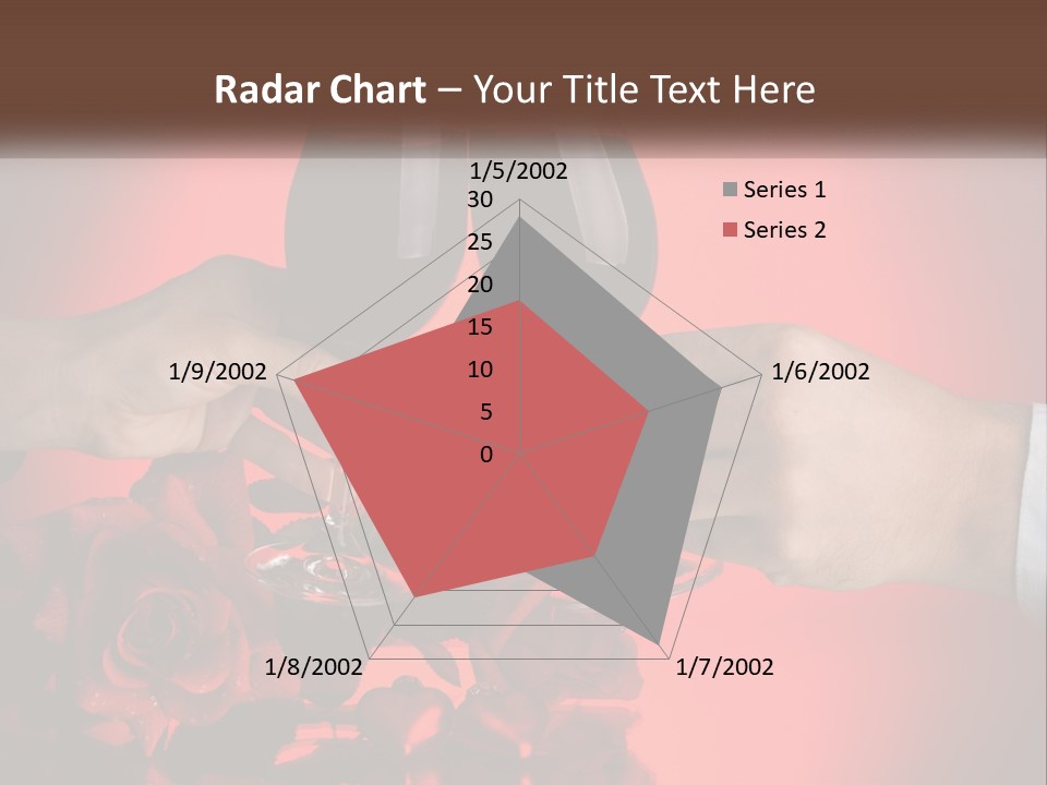 Heart Floral Red PowerPoint Template