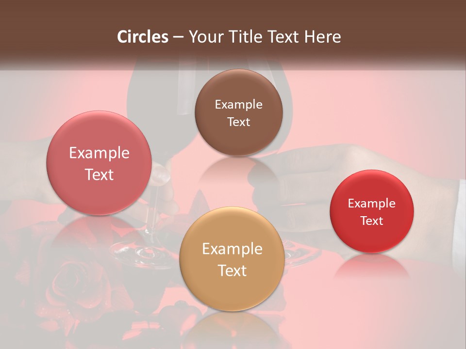 Heart Floral Red PowerPoint Template