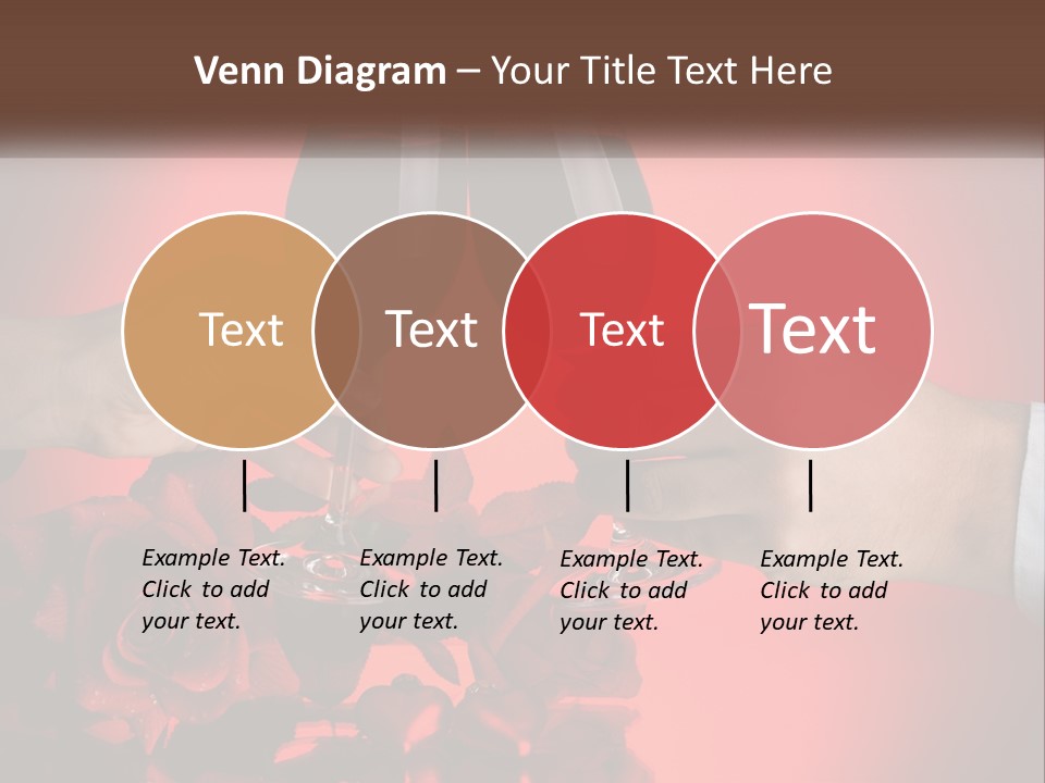 Heart Floral Red PowerPoint Template