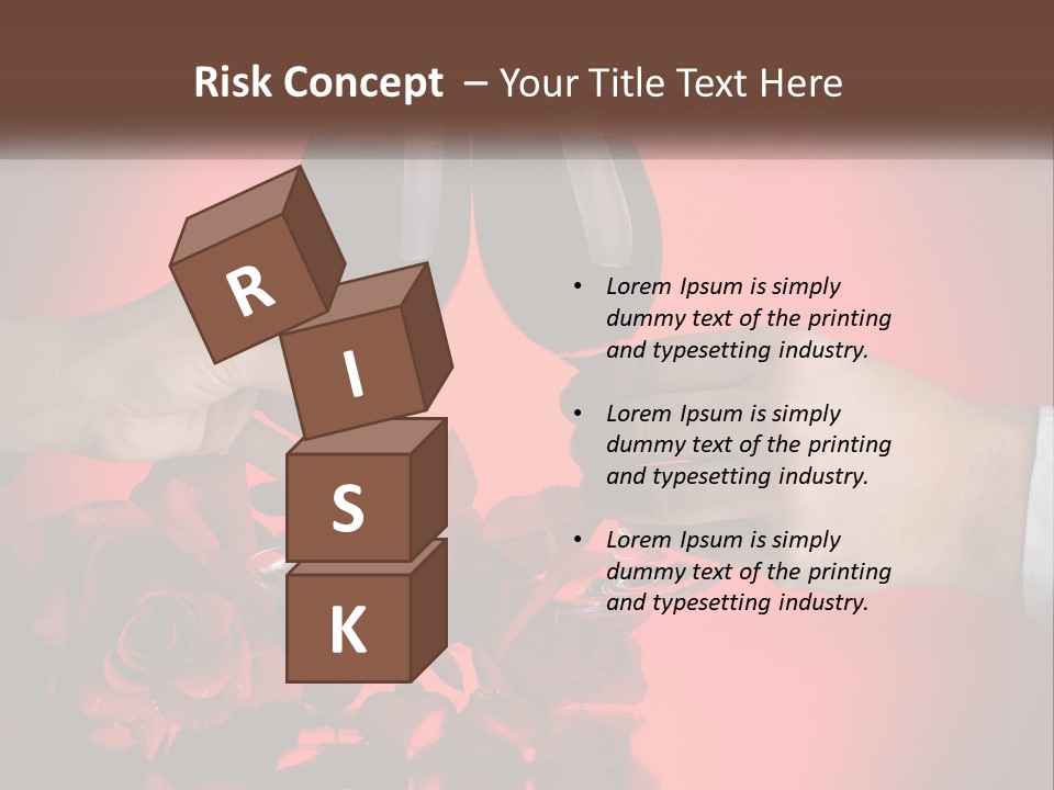 Heart Floral Red PowerPoint Template