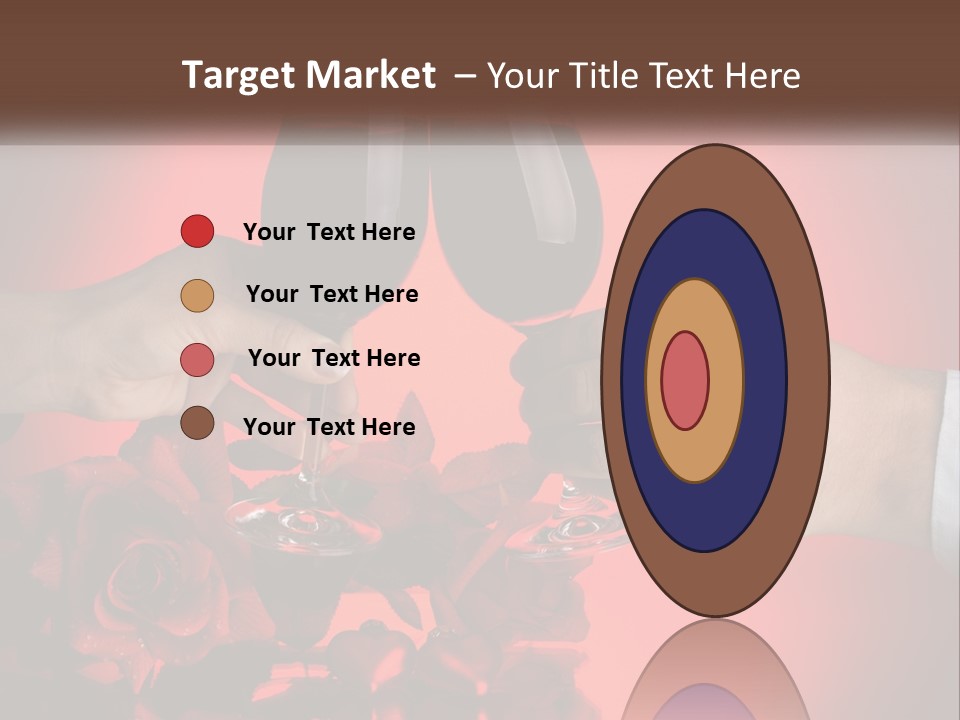 Heart Floral Red PowerPoint Template