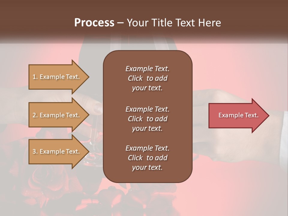 Heart Floral Red PowerPoint Template
