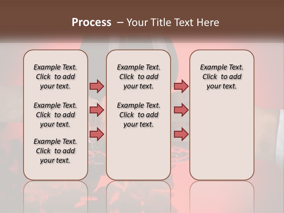 Heart Floral Red PowerPoint Template