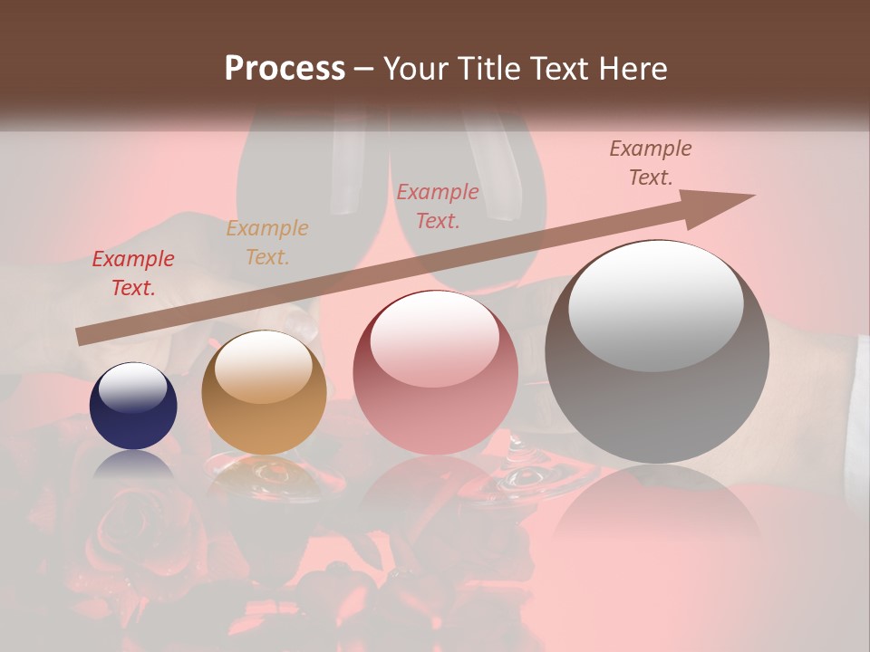 Heart Floral Red PowerPoint Template