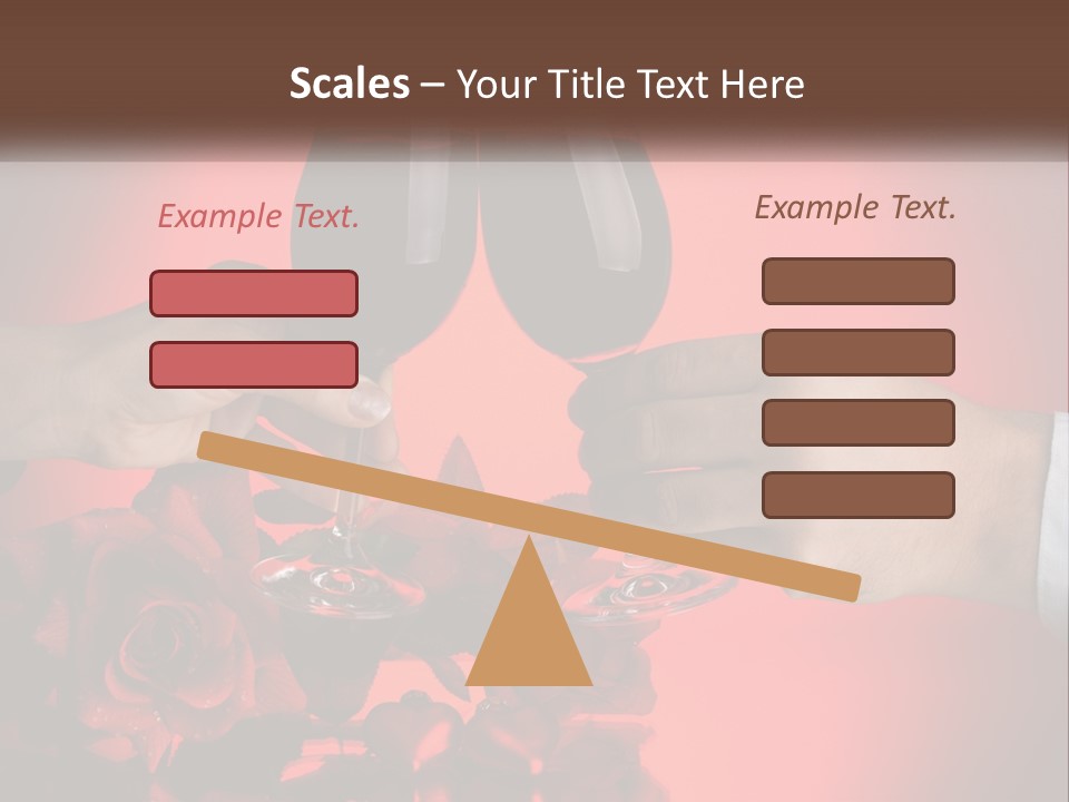 Heart Floral Red PowerPoint Template