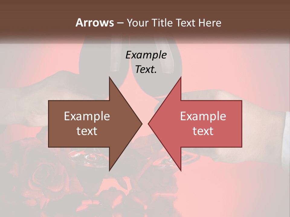 Heart Floral Red PowerPoint Template