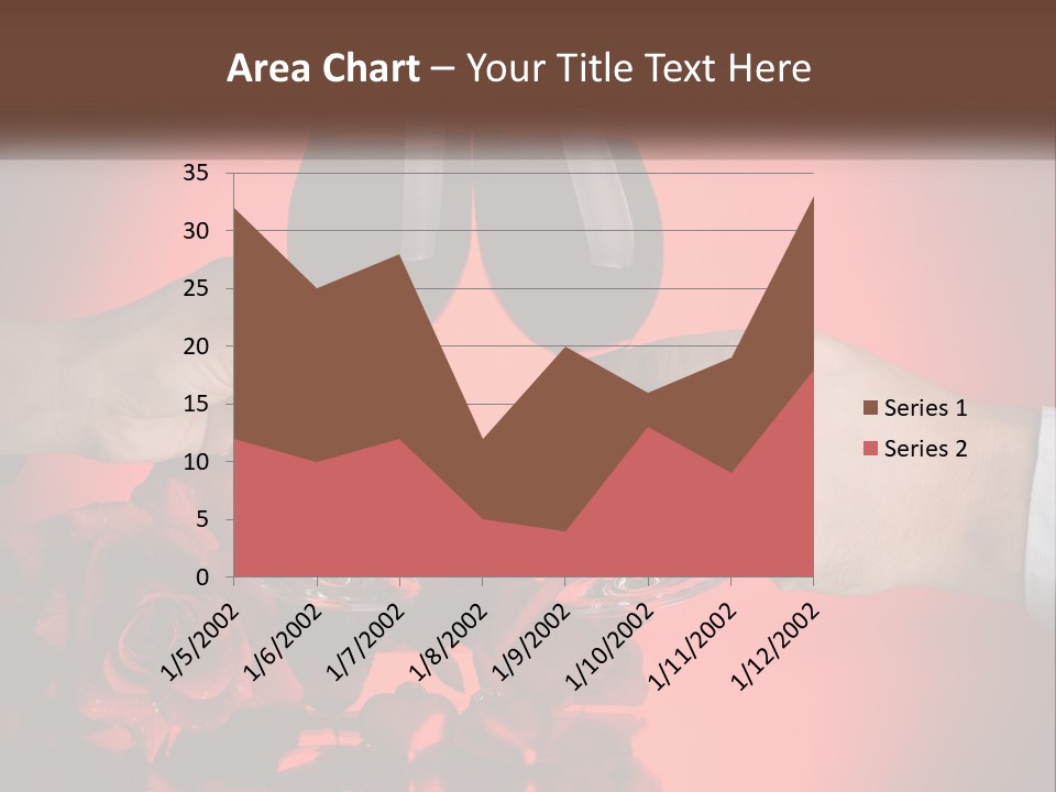 Heart Floral Red PowerPoint Template