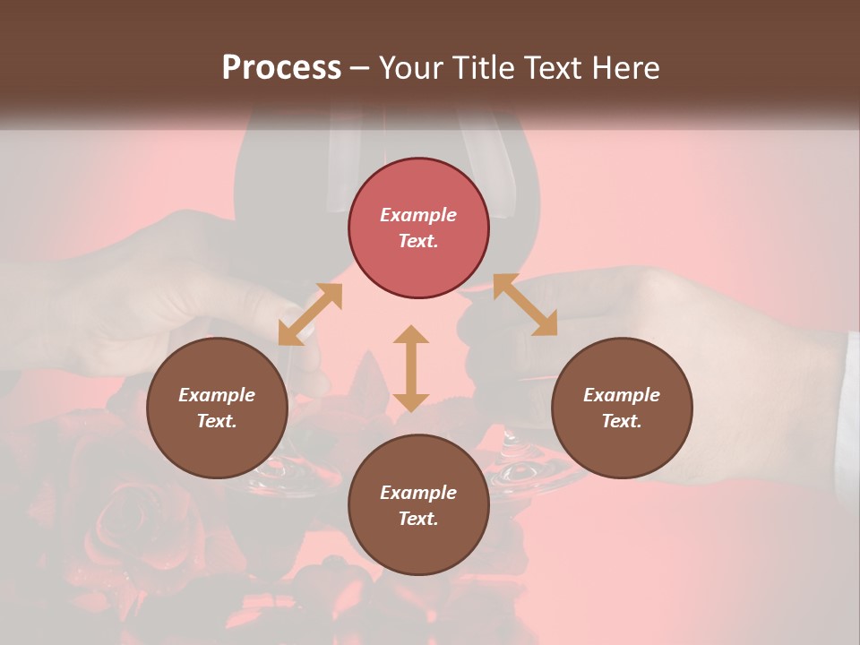 Heart Floral Red PowerPoint Template