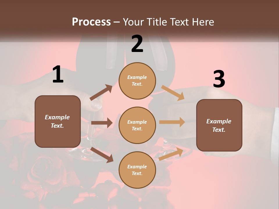 Heart Floral Red PowerPoint Template