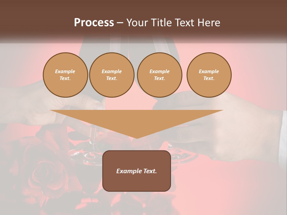 Heart Floral Red PowerPoint Template