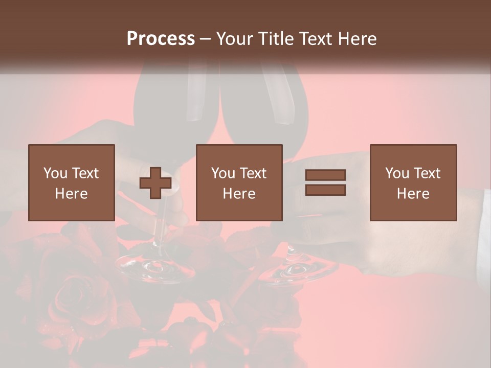 Heart Floral Red PowerPoint Template