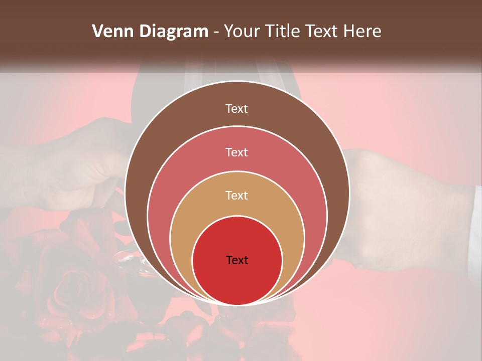 Heart Floral Red PowerPoint Template