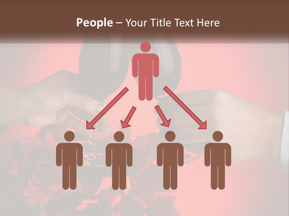 Heart Floral Red PowerPoint Template