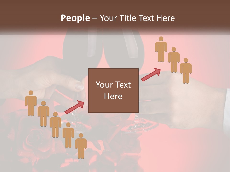 Heart Floral Red PowerPoint Template